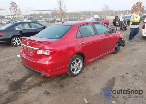 2011 Toyota Corolla S из США, поврежденный, VIN 2T1BU4EE3BC738439